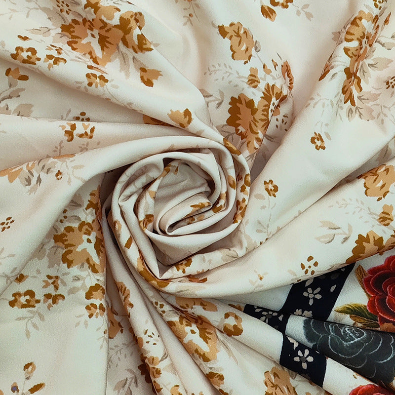 Women's Vintage Print Long Sleeve Maxi Dress